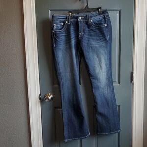 Miss Me Dark Blue Straight Leg Jeans